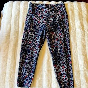High waist yoga pants leopard print XL